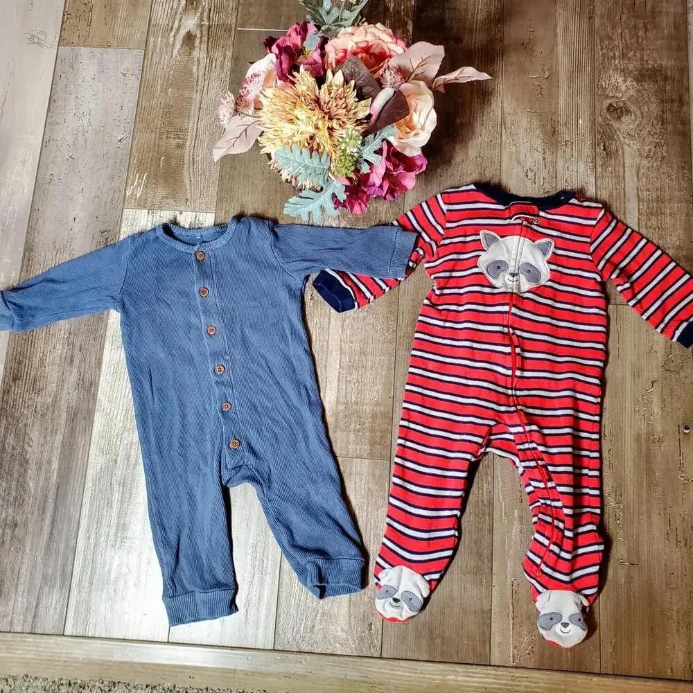 Baby Boy Size 6-9M Pajama Sleepwear Loungewear Bundle 2pc